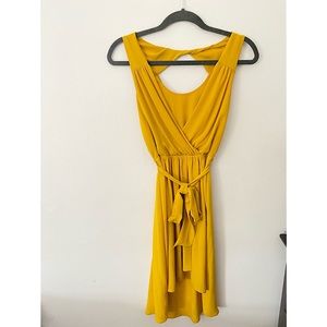 Yellow High-Low Dress